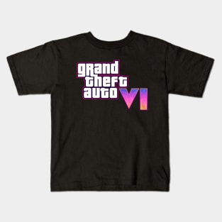 GTA VI logo design Kids T-Shirt